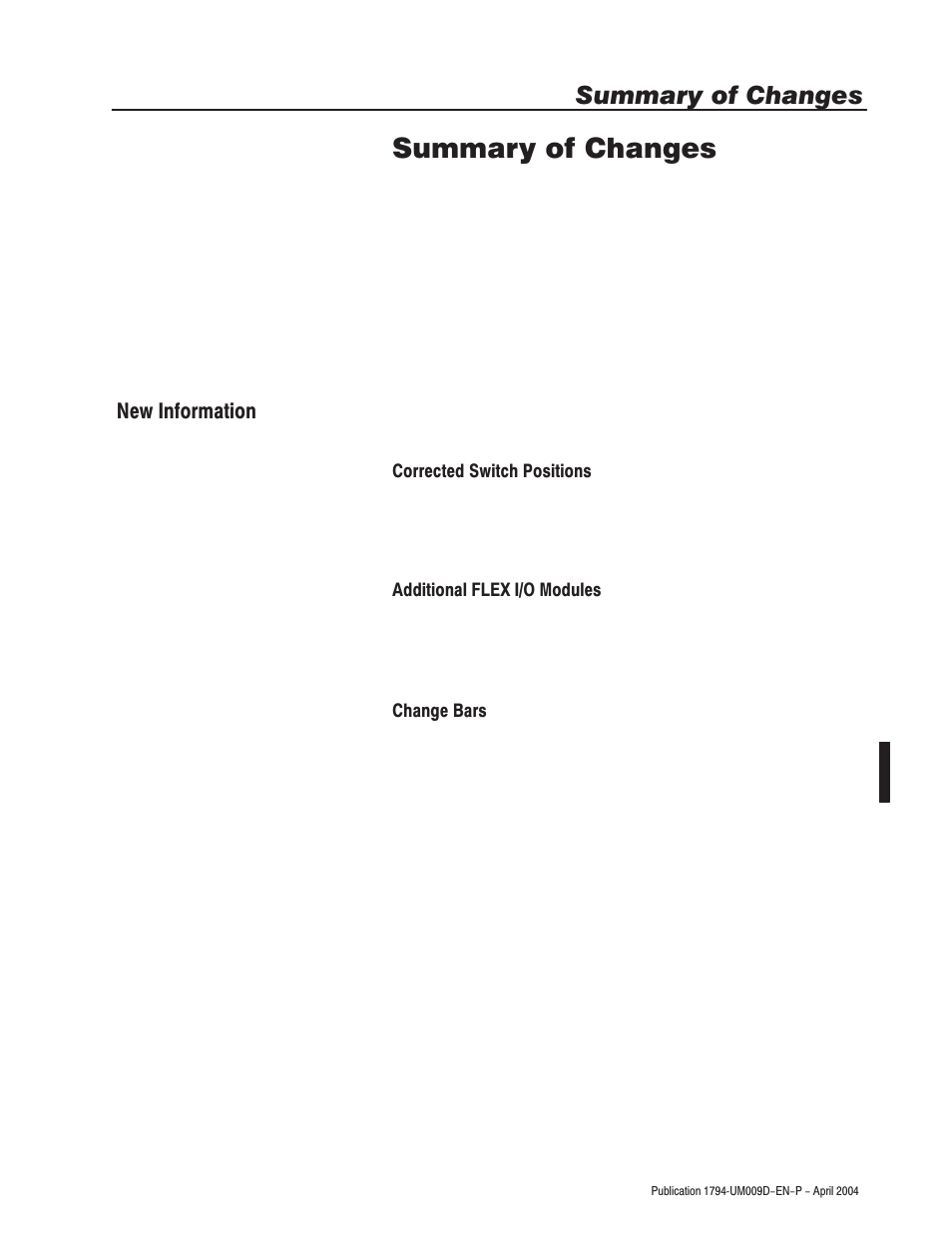 Summary of changes | Rockwell Automation 1794-ASB/E Remote I/O Adapter Module User Manual User Manual | Page 5 / 72