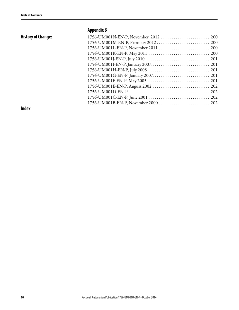 Rockwell Automation 1756-L6x_L7x ControlLogix System User Manual User Manual | Page 10 / 212