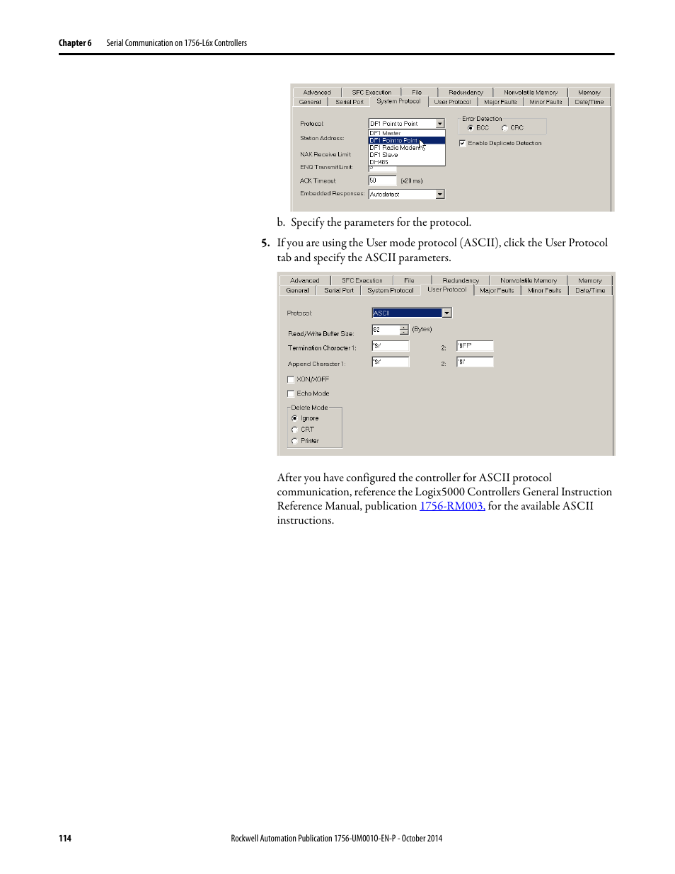 Rockwell Automation 1756-L6x_L7x ControlLogix System User Manual User Manual | Page 114 / 212