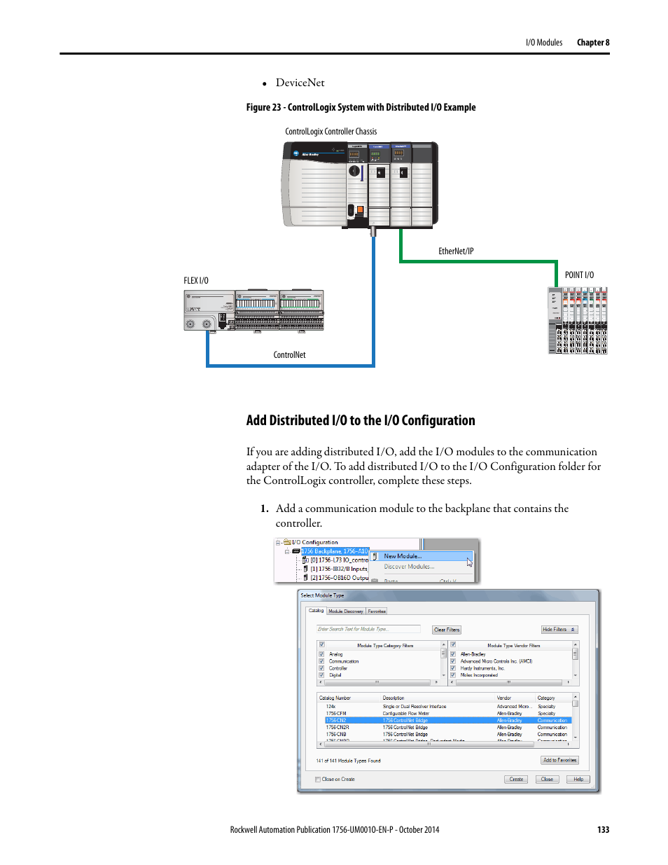 Add distributed i/o to the i/o configuration | Rockwell Automation 1756-L6x_L7x ControlLogix System User Manual User Manual | Page 133 / 212