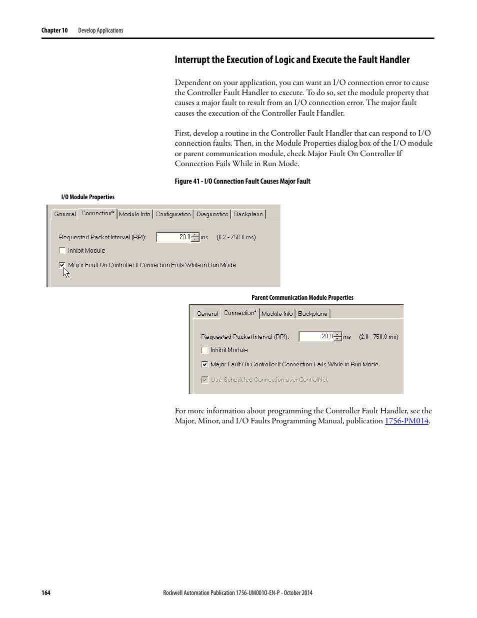 Rockwell Automation 1756-L6x_L7x ControlLogix System User Manual User Manual | Page 164 / 212