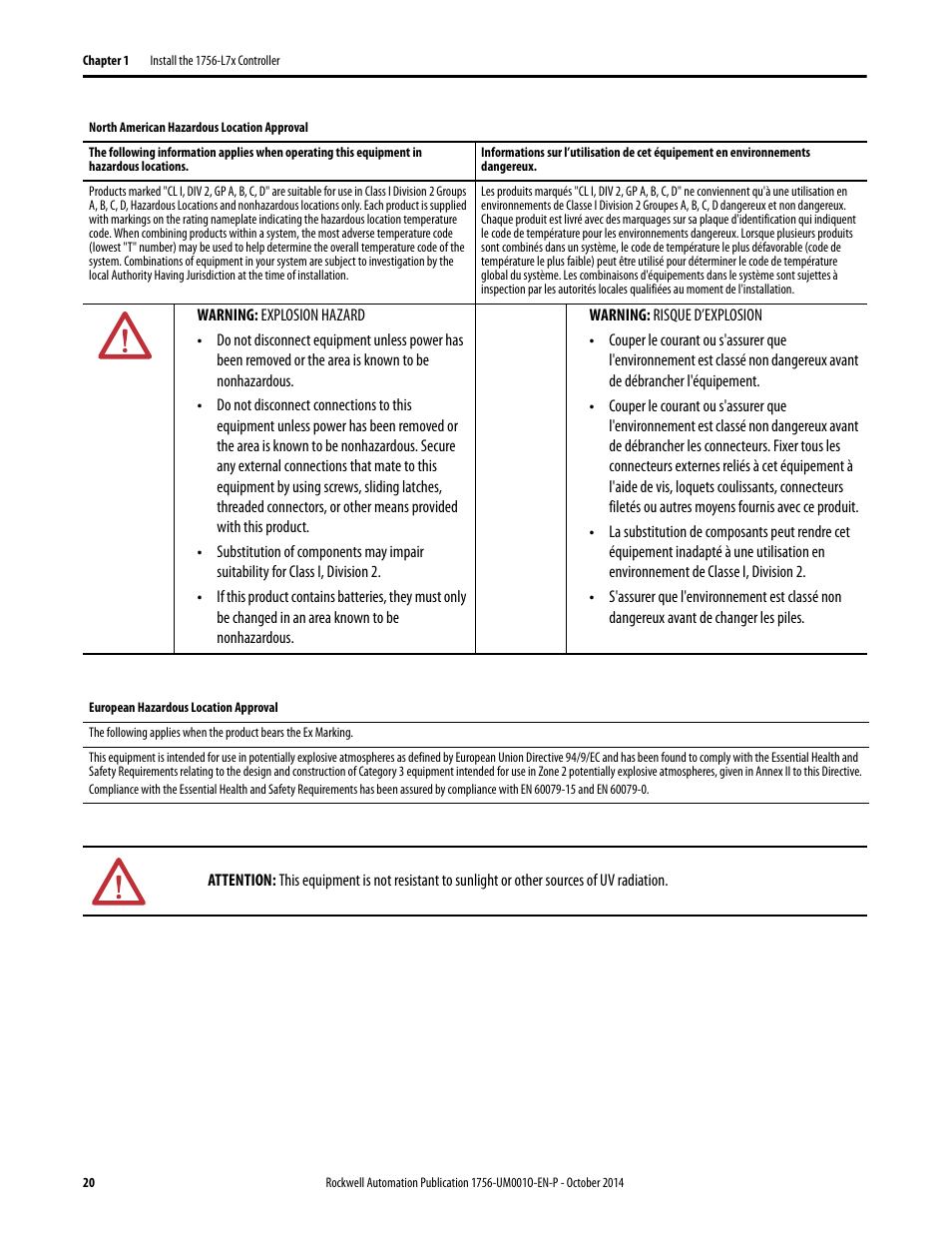 Rockwell Automation 1756-L6x_L7x ControlLogix System User Manual User Manual | Page 20 / 212