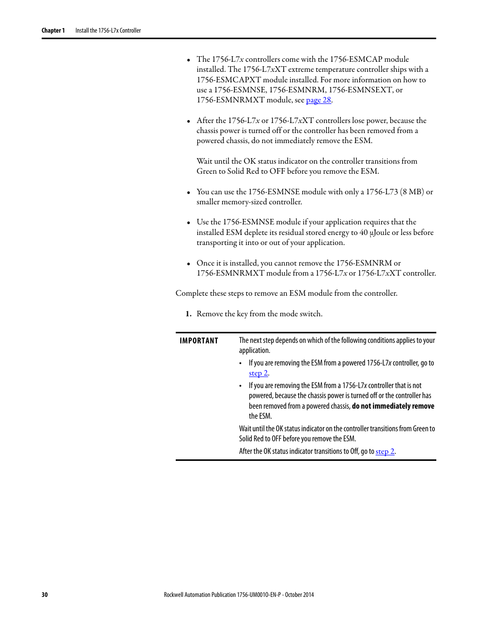 Rockwell Automation 1756-L6x_L7x ControlLogix System User Manual User Manual | Page 30 / 212