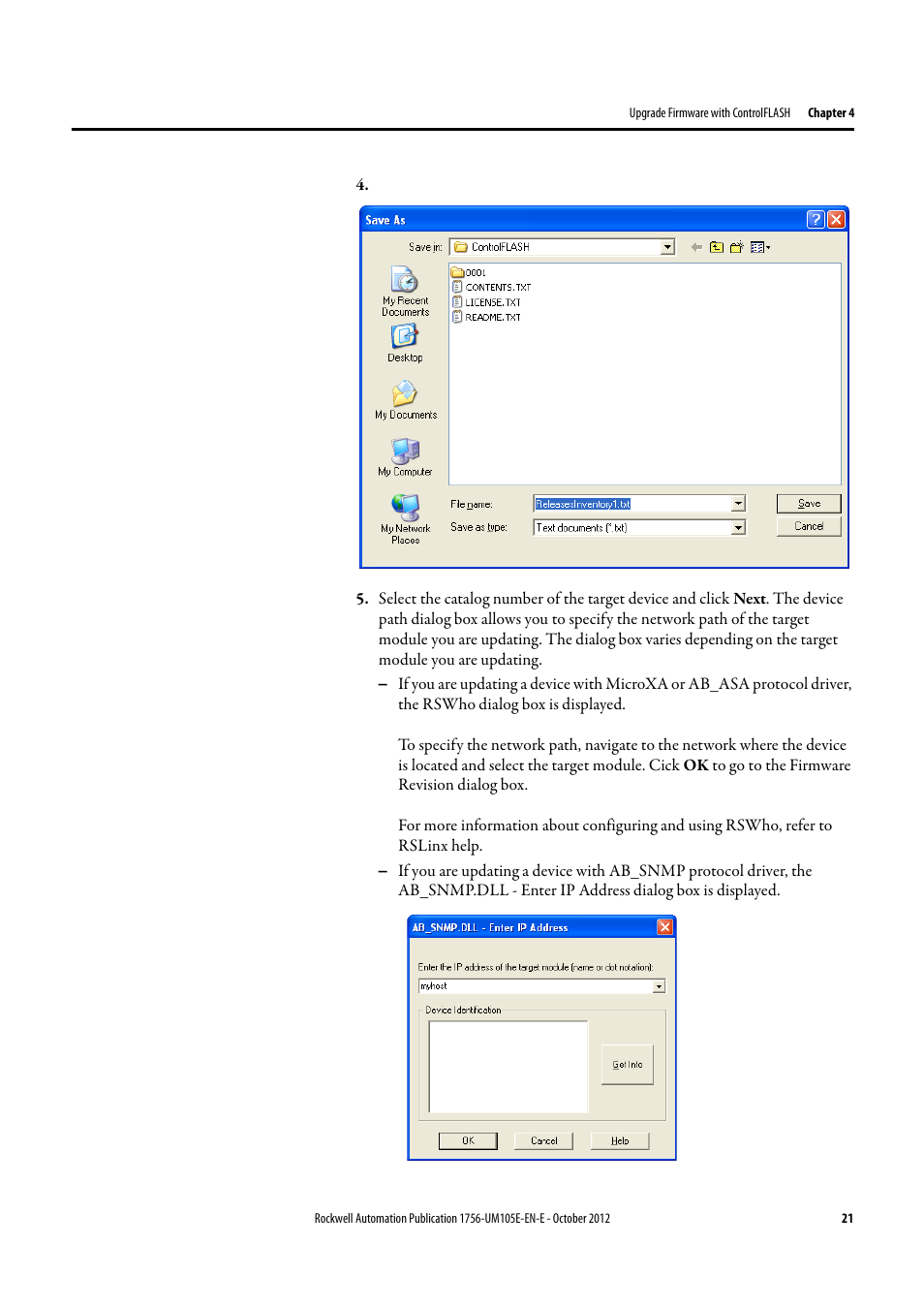 Rockwell Automation ControlFLASH Firmware Upgrade Kit User Manual User Manual | Page 21 / 50