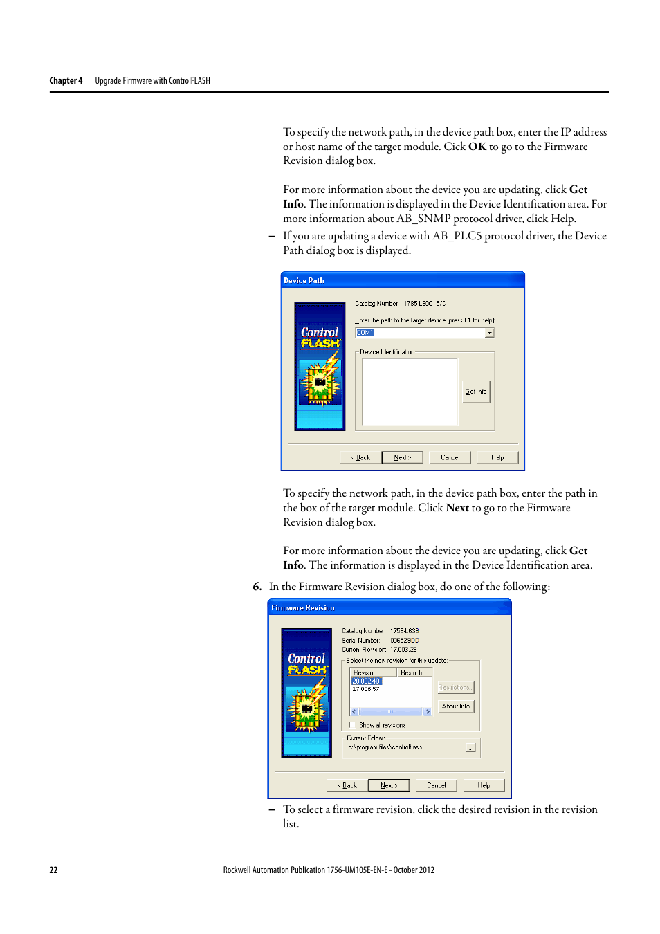 Rockwell Automation ControlFLASH Firmware Upgrade Kit User Manual User Manual | Page 22 / 50