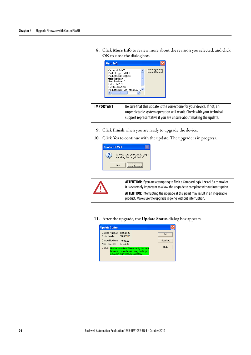 Rockwell Automation ControlFLASH Firmware Upgrade Kit User Manual User Manual | Page 24 / 50