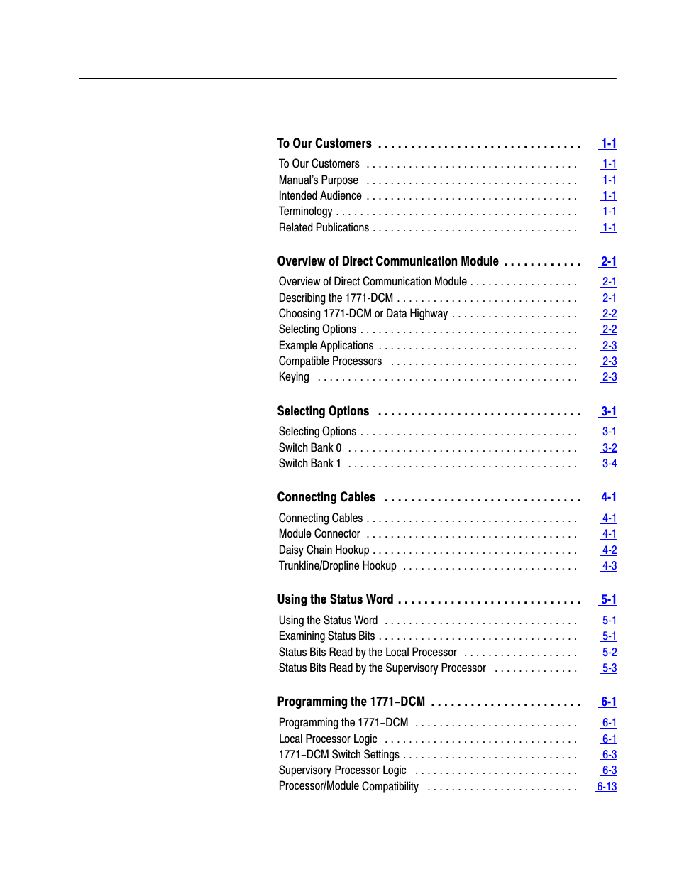Rockwell Automation 1771-DCM USER MANUAL 1771-DCM User Manual | Page 2 / 54