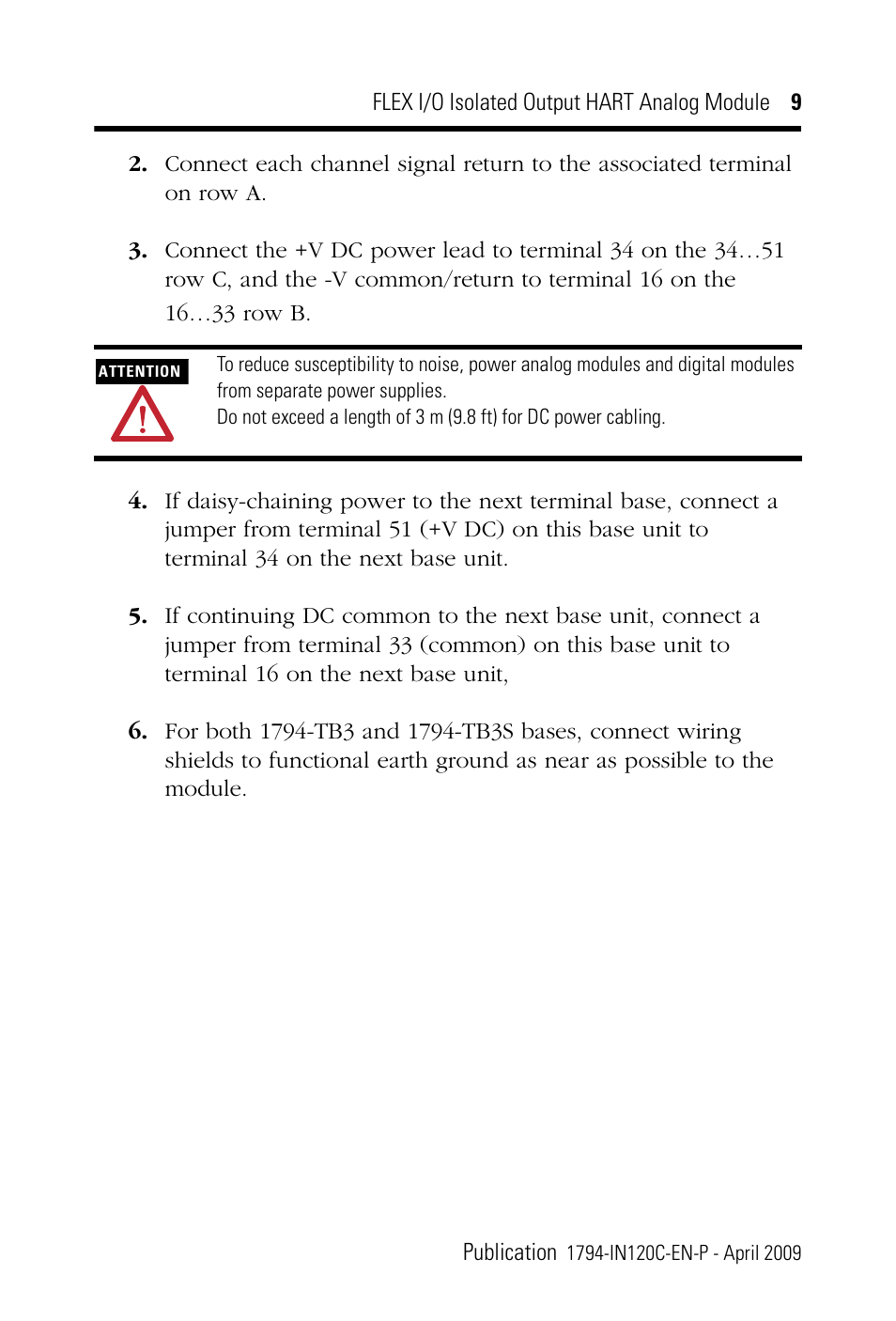 Rockwell Automation 1794-OF8IH FLEX I/0 8 Isolated Output Analog Module User Manual | Page 9 / 28