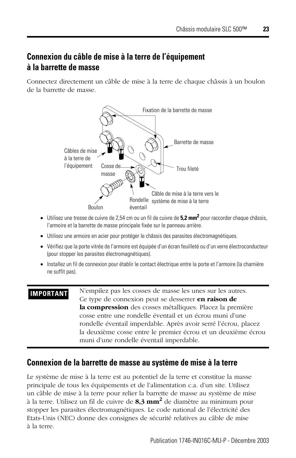 Rockwell Automation 1746-Ax SLC 500 Modular Chassis/ Instructions User Manual | Page 23 / 80