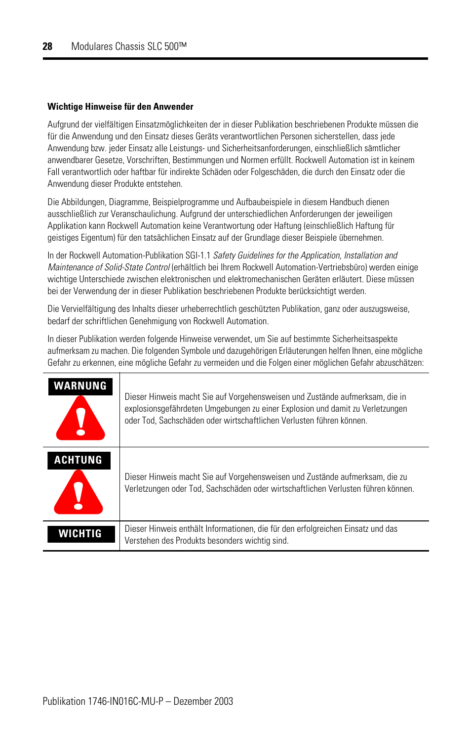 Rockwell Automation 1746-Ax SLC 500 Modular Chassis/ Instructions User Manual | Page 28 / 80