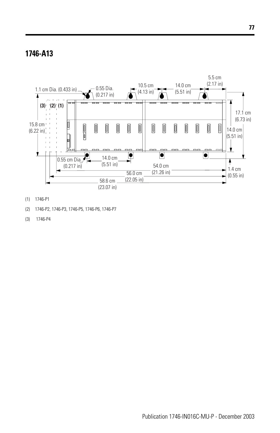 Rockwell Automation 1746-Ax SLC 500 Modular Chassis/ Instructions User Manual | Page 77 / 80
