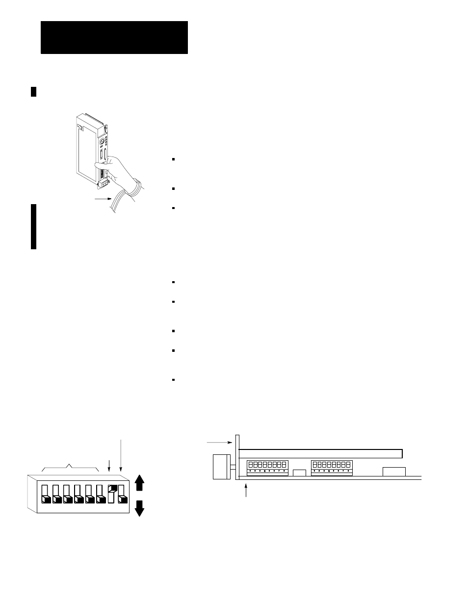 Handling the processor, Setting the switches | Rockwell Automation 1785-Vx0B, D17856.5.9 PLC-5 VME VMEbus Programmable Controllers User Manual User Manual | Page 24 / 275