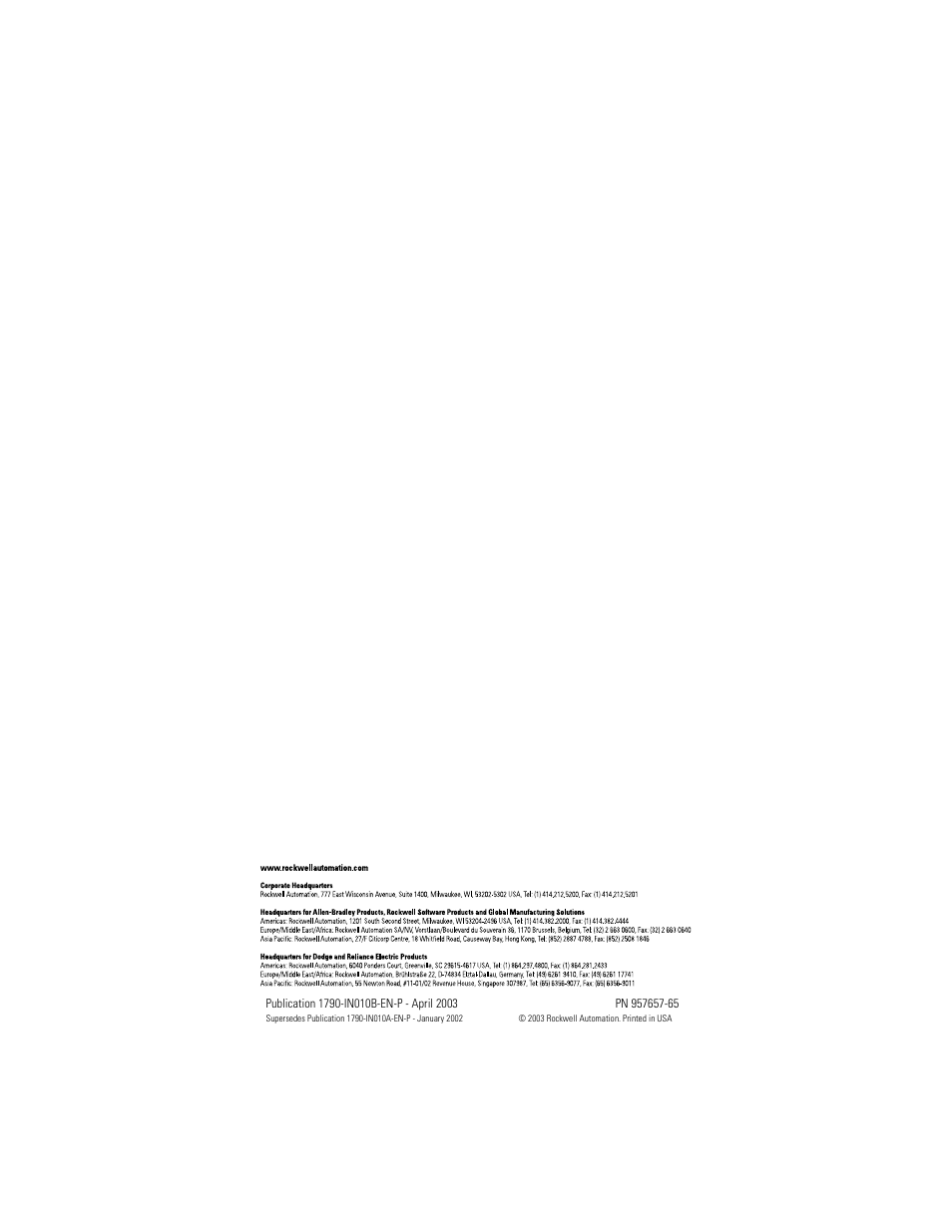 Back cover | Rockwell Automation 1790-TXXXX CompactBlock LDX I/O Profibus Analog, RTD and Thermocouple User Manual | Page 32 / 32