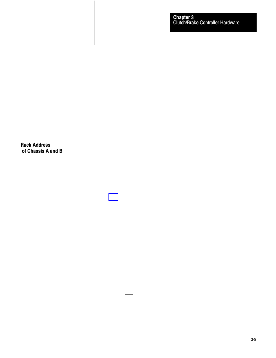 Rack address of chassis a and b | Rockwell Automation 1771-PM , D17716.5.18 U MNL 1771-PM CLUTCH/BRAKE MOD User Manual | Page 18 / 143