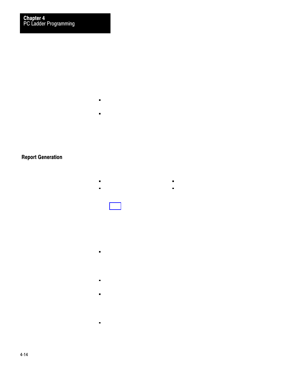 Report generation, 4ć14 | Rockwell Automation 1771-PM , D17716.5.18 U MNL 1771-PM CLUTCH/BRAKE MOD User Manual | Page 37 / 143