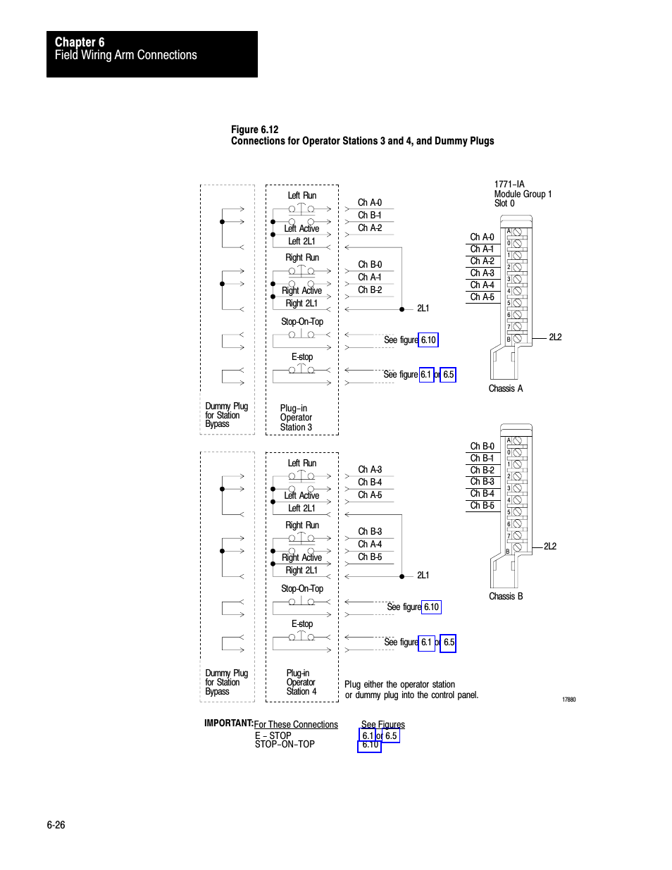 Figure 6.12, Figure 6.12. directly wire station 2 according to, Field wiring arm connections chapter 6 | Rockwell Automation 1771-PM , D17716.5.18 U MNL 1771-PM CLUTCH/BRAKE MOD User Manual | Page 78 / 143