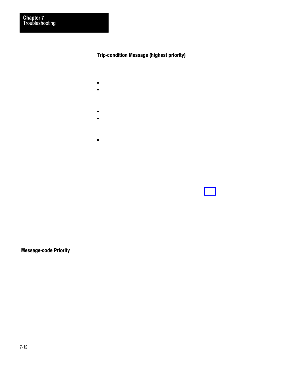 Message-code priority, 7ć12 | Rockwell Automation 1771-PM , D17716.5.18 U MNL 1771-PM CLUTCH/BRAKE MOD User Manual | Page 96 / 143