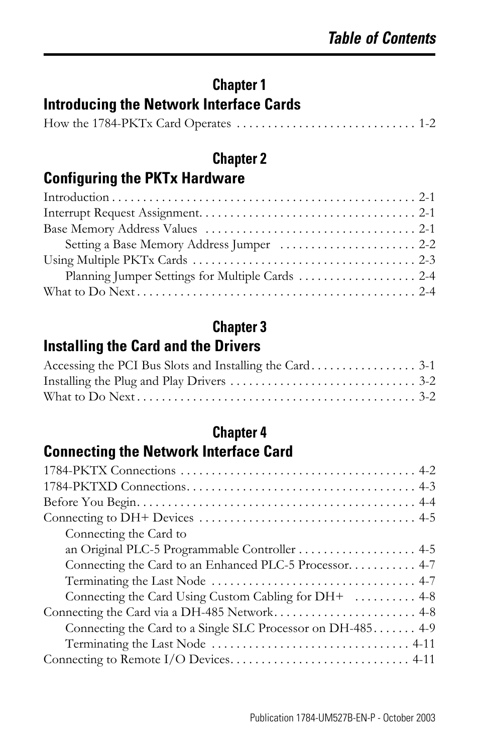 Rockwell Automation 1784-PKTX_PKTXD Communication Card User Manual User Manual | Page 7 / 38