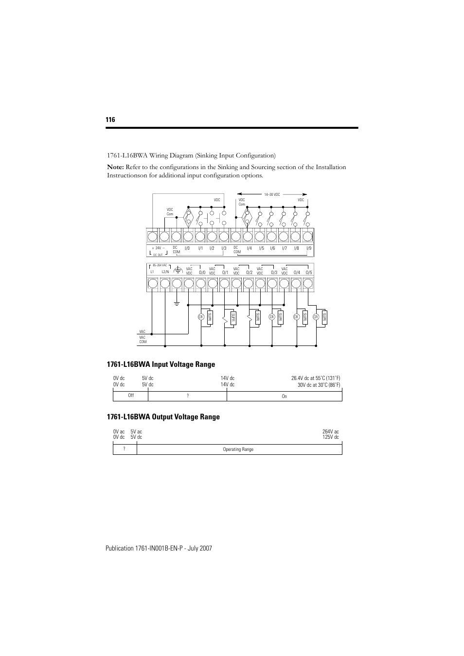 Rockwell Automation 1761-L10_16_20_32xxx MicroLogix 1000 Programmable Controllers User Manual | Page 116 / 134