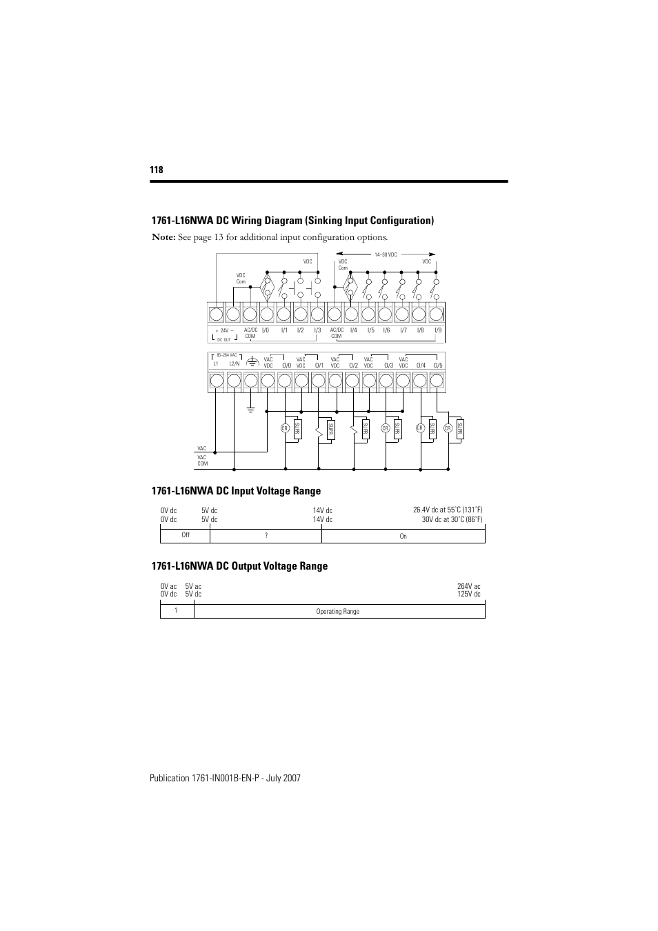 Rockwell Automation 1761-L10_16_20_32xxx MicroLogix 1000 Programmable Controllers User Manual | Page 118 / 134