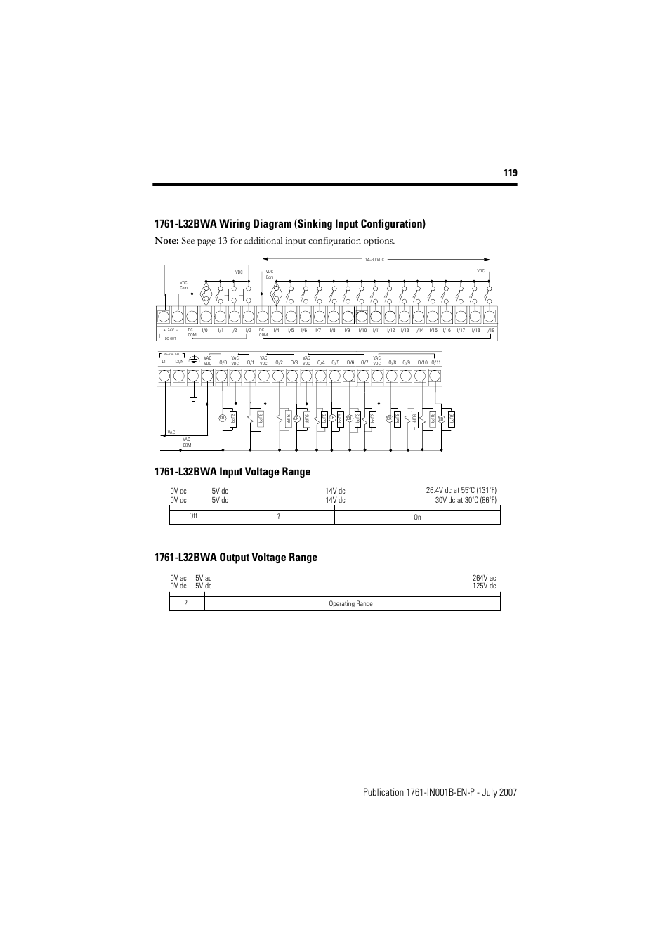Rockwell Automation 1761-L10_16_20_32xxx MicroLogix 1000 Programmable Controllers User Manual | Page 119 / 134