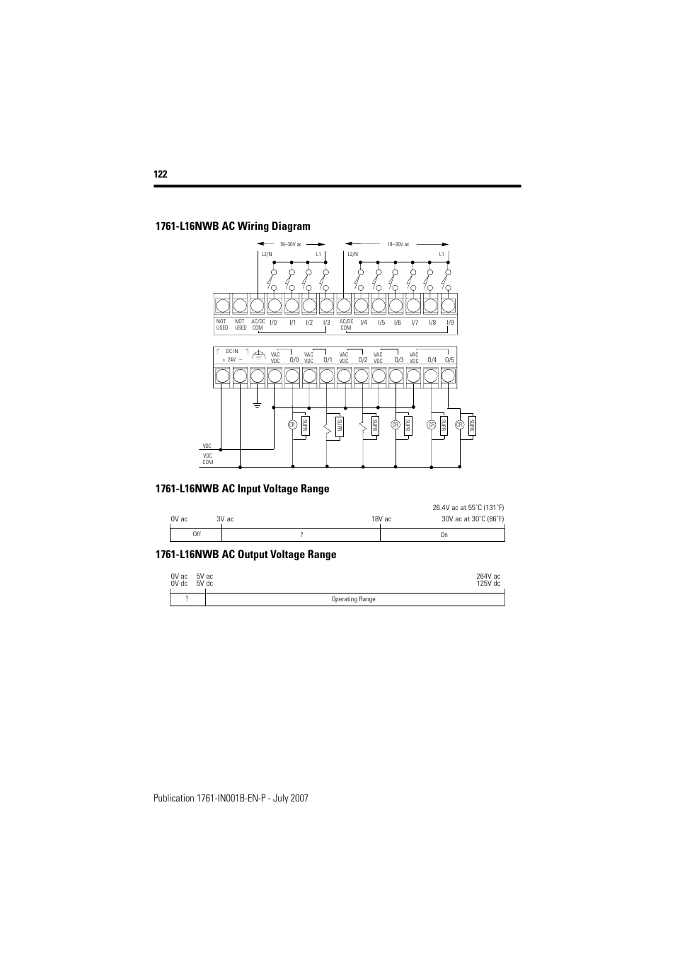 Rockwell Automation 1761-L10_16_20_32xxx MicroLogix 1000 Programmable Controllers User Manual | Page 122 / 134