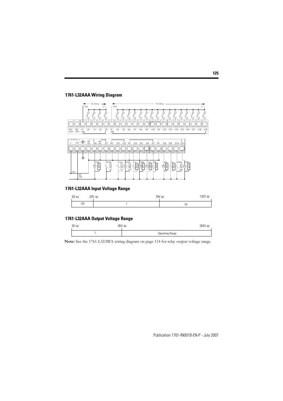 Rockwell Automation 1761-L10_16_20_32xxx MicroLogix 1000 Programmable Controllers User Manual | Page 125 / 134