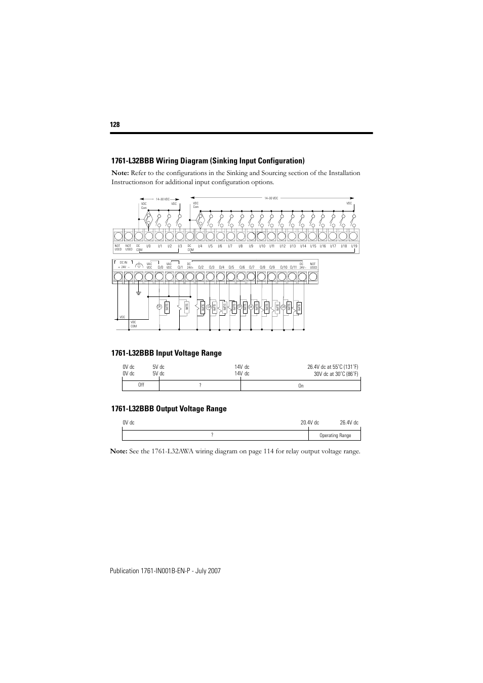 Rockwell Automation 1761-L10_16_20_32xxx MicroLogix 1000 Programmable Controllers User Manual | Page 128 / 134