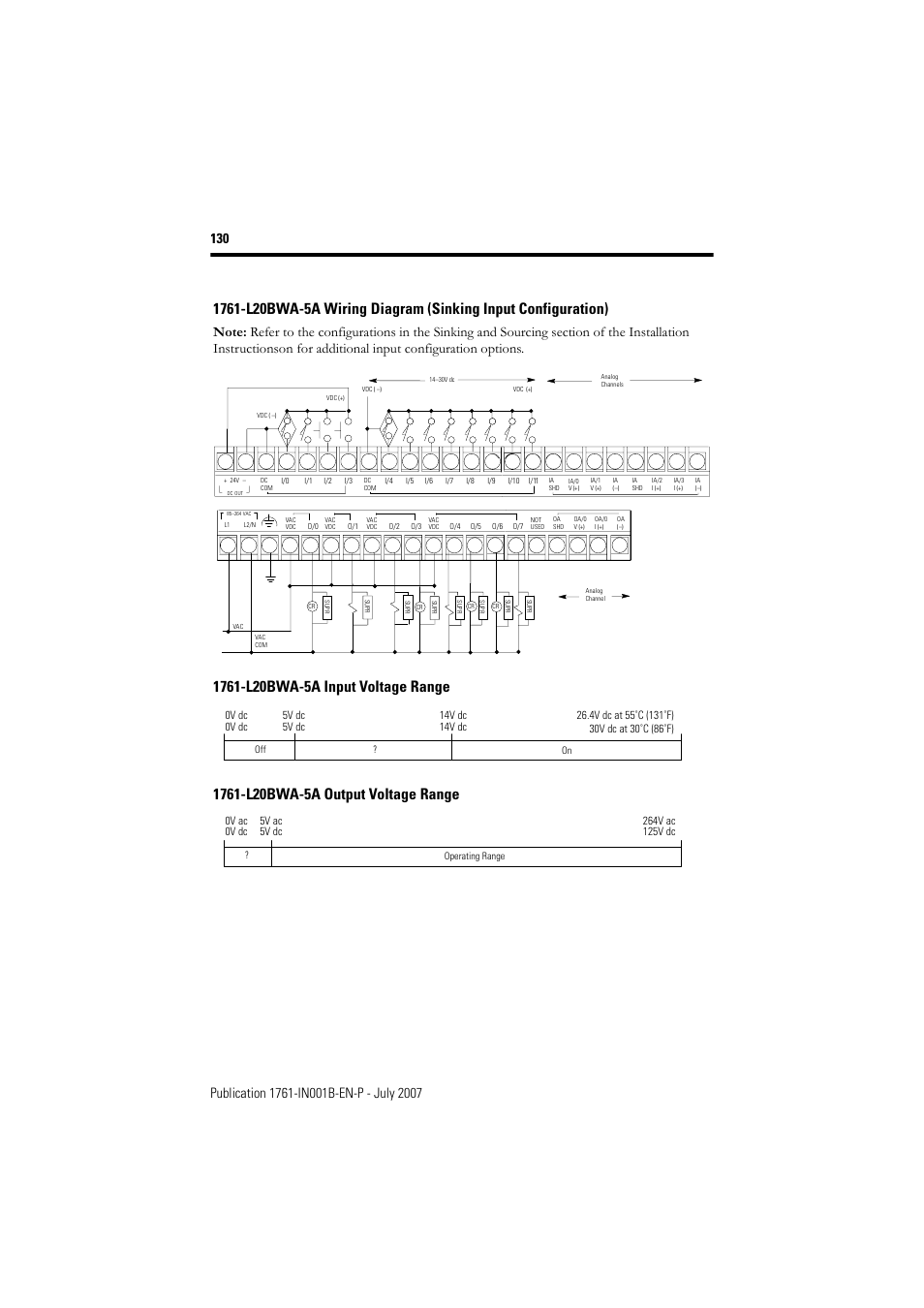 Rockwell Automation 1761-L10_16_20_32xxx MicroLogix 1000 Programmable Controllers User Manual | Page 130 / 134