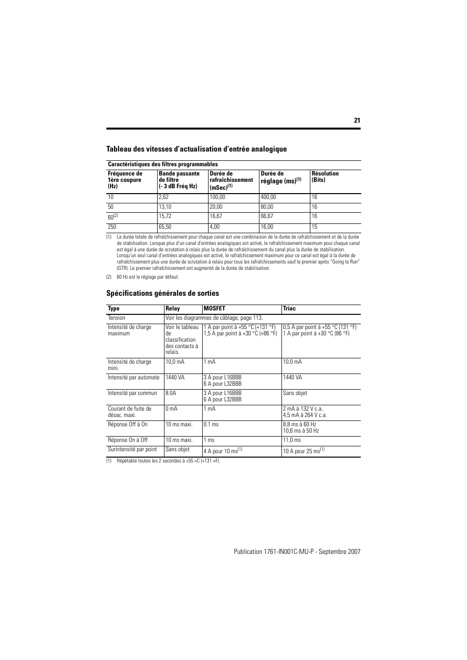 Rockwell Automation 1761-L10_16_20_32xxx MicroLogix 1000 Programmable Controllers User Manual | Page 21 / 134