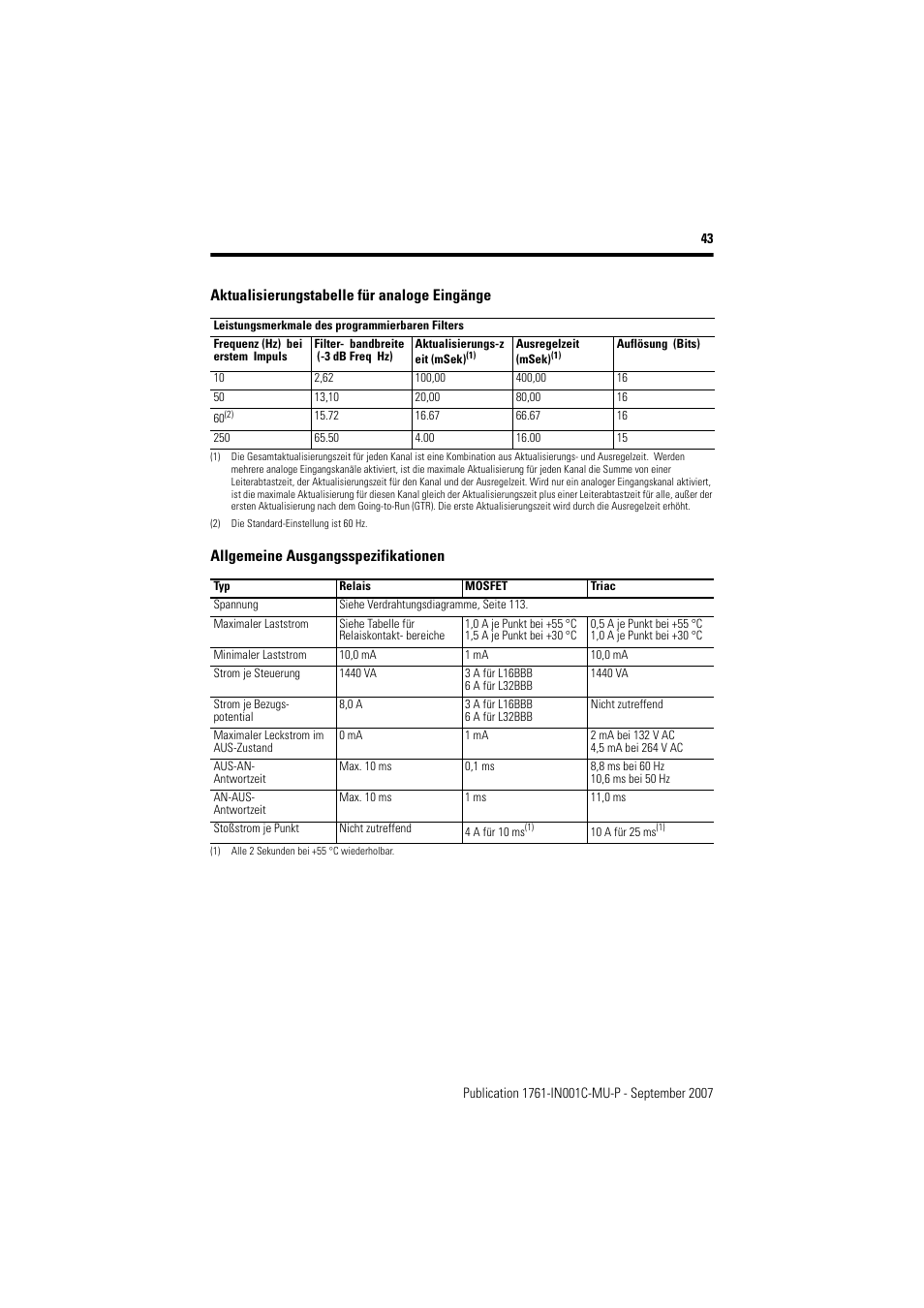 Rockwell Automation 1761-L10_16_20_32xxx MicroLogix 1000 Programmable Controllers User Manual | Page 43 / 134