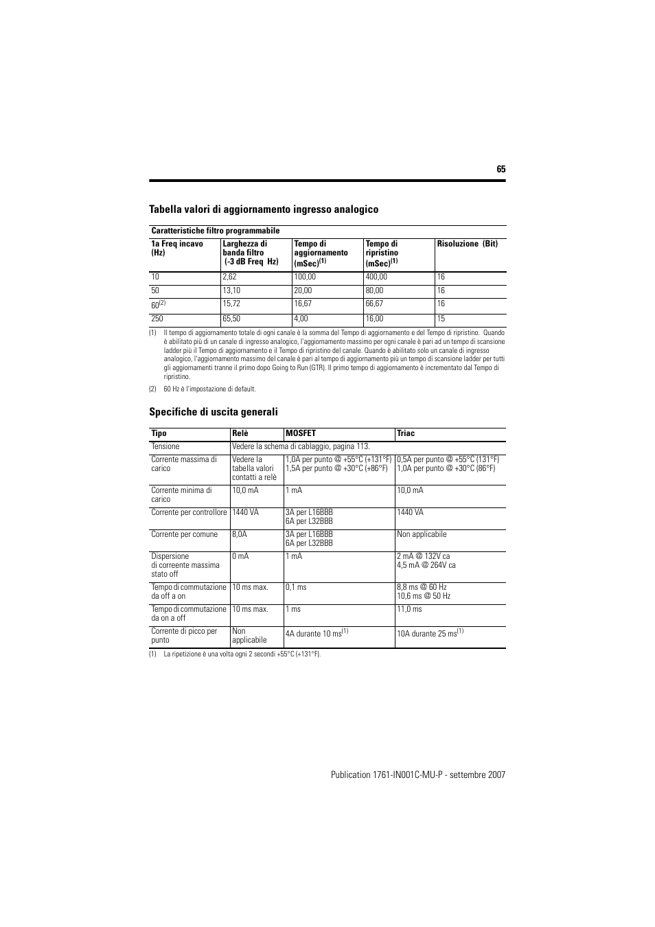 Rockwell Automation 1761-L10_16_20_32xxx MicroLogix 1000 Programmable Controllers User Manual | Page 65 / 134