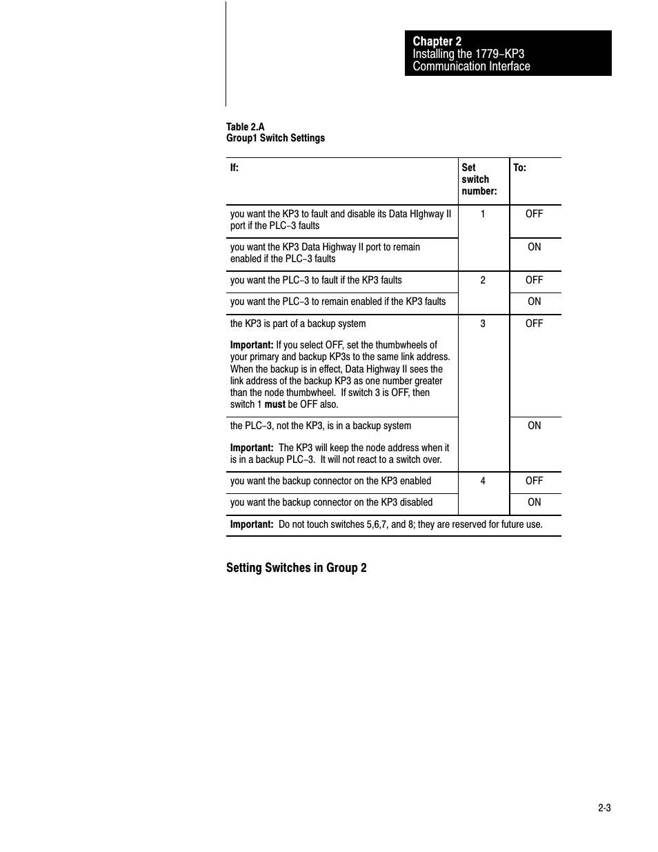 Rockwell Automation 1779-KP3R DATA HIGHWAY II User Manual | Page 19 / 70