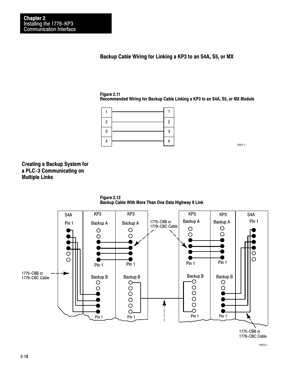 2ć18 | Rockwell Automation 1779-KP3R DATA HIGHWAY II User Manual | Page 34 / 70