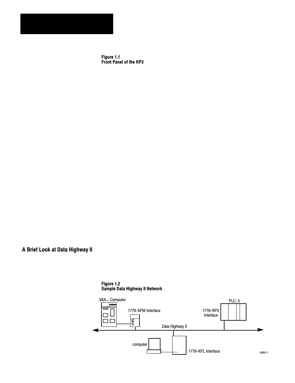 A brief look at data highway ii | Rockwell Automation 1779-KP3R DATA HIGHWAY II User Manual | Page 8 / 70