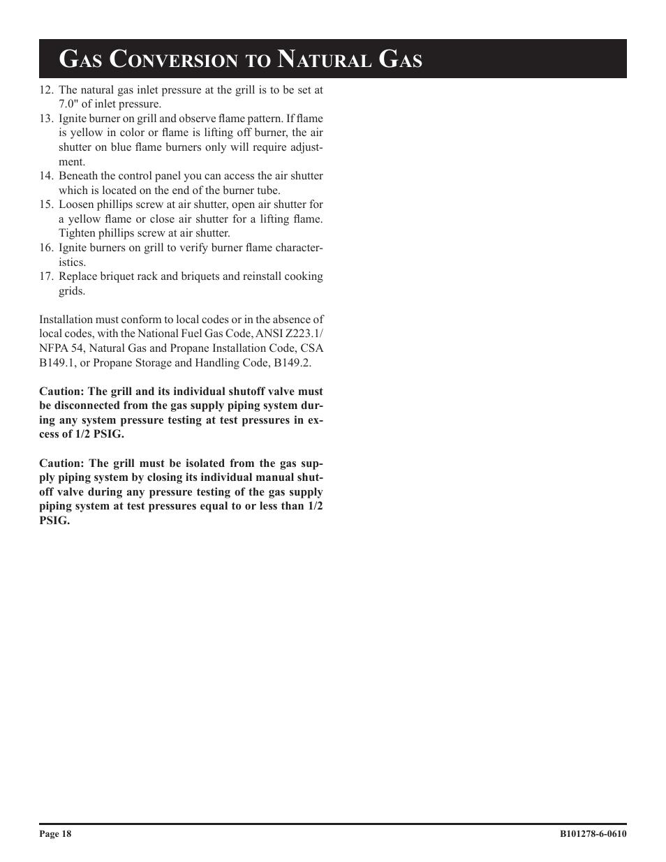 Onversion, Atural | Broilmaster R3BN-1 User Manual | Page 18 / 32