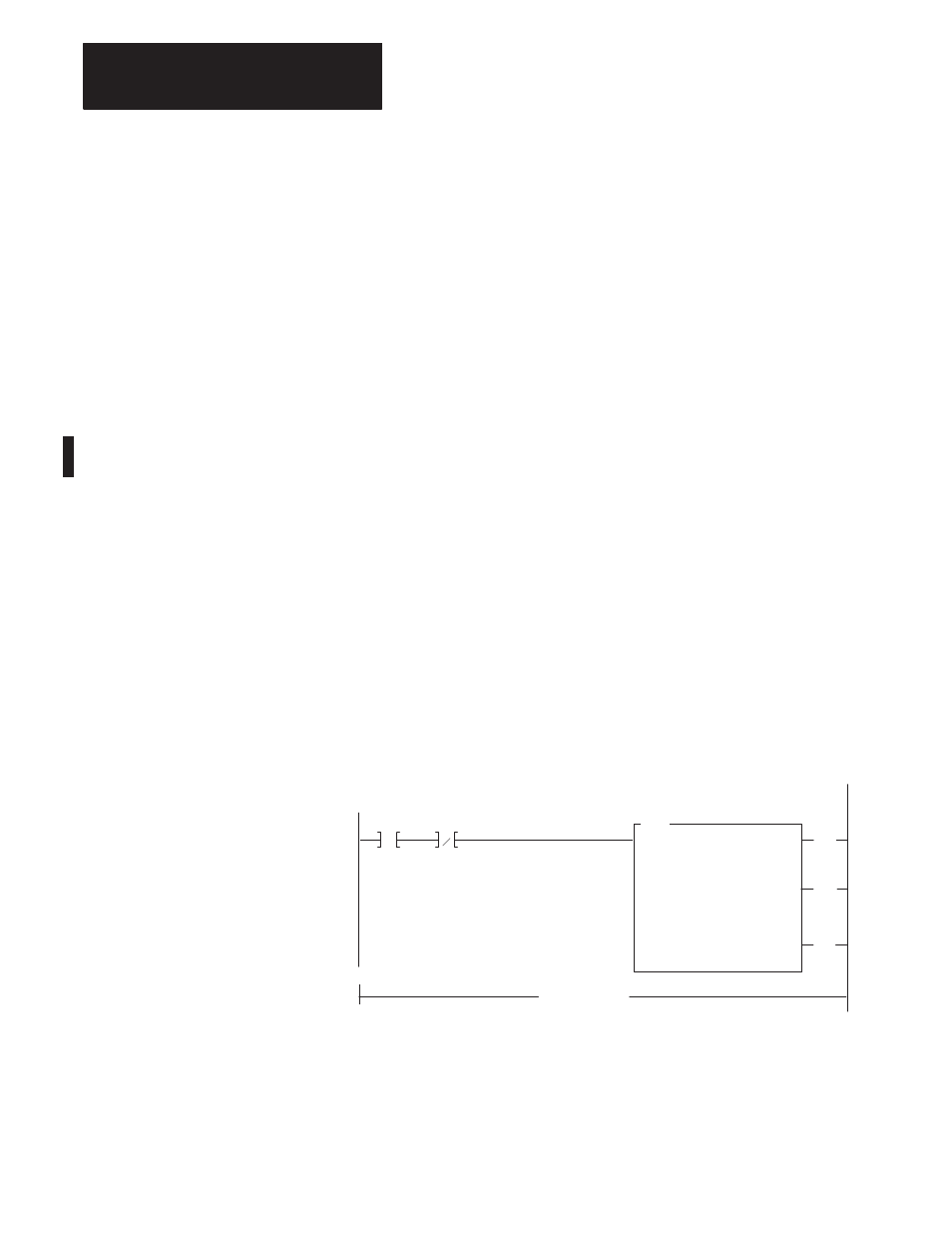 Syntax, Example, Sample ladder logic | Rockwell Automation 1771-DB BASIC MODULE User Manual | Page 218 / 394