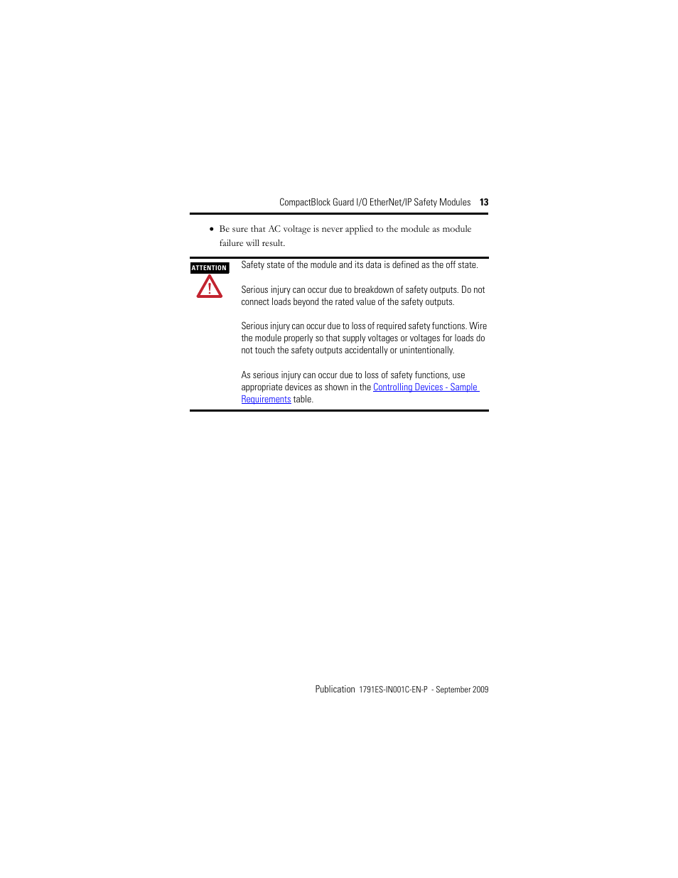 Rockwell Automation 1791ES-IB16 CompactBlock Guard I/O EtherNet/IP Safety Modules  User Manual | Page 13 / 28