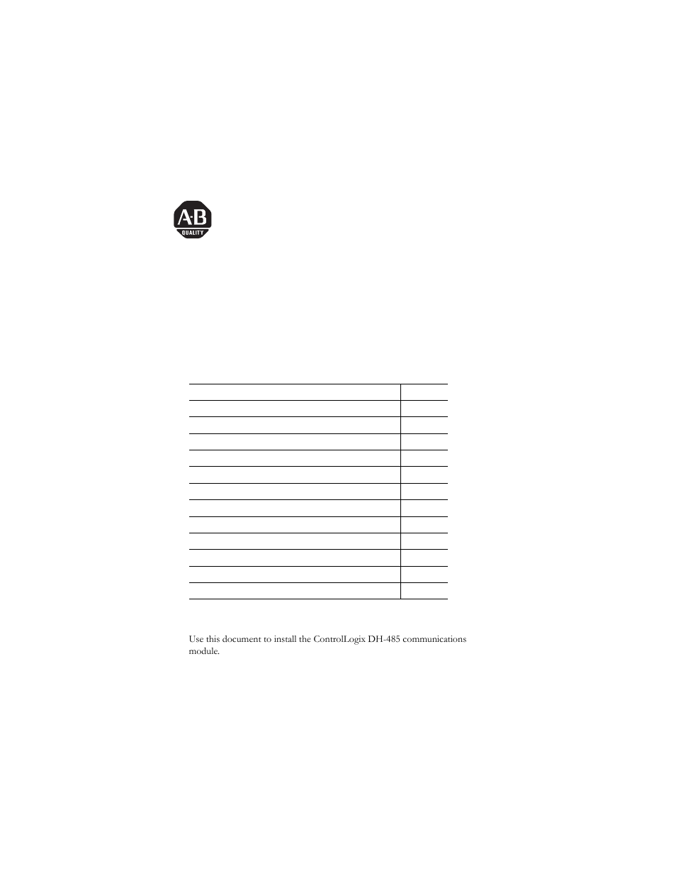 Rockwell Automation 1756-DH485 ControlLogix Data Highway 485 Module Installation Instructions User Manual | 24 pages