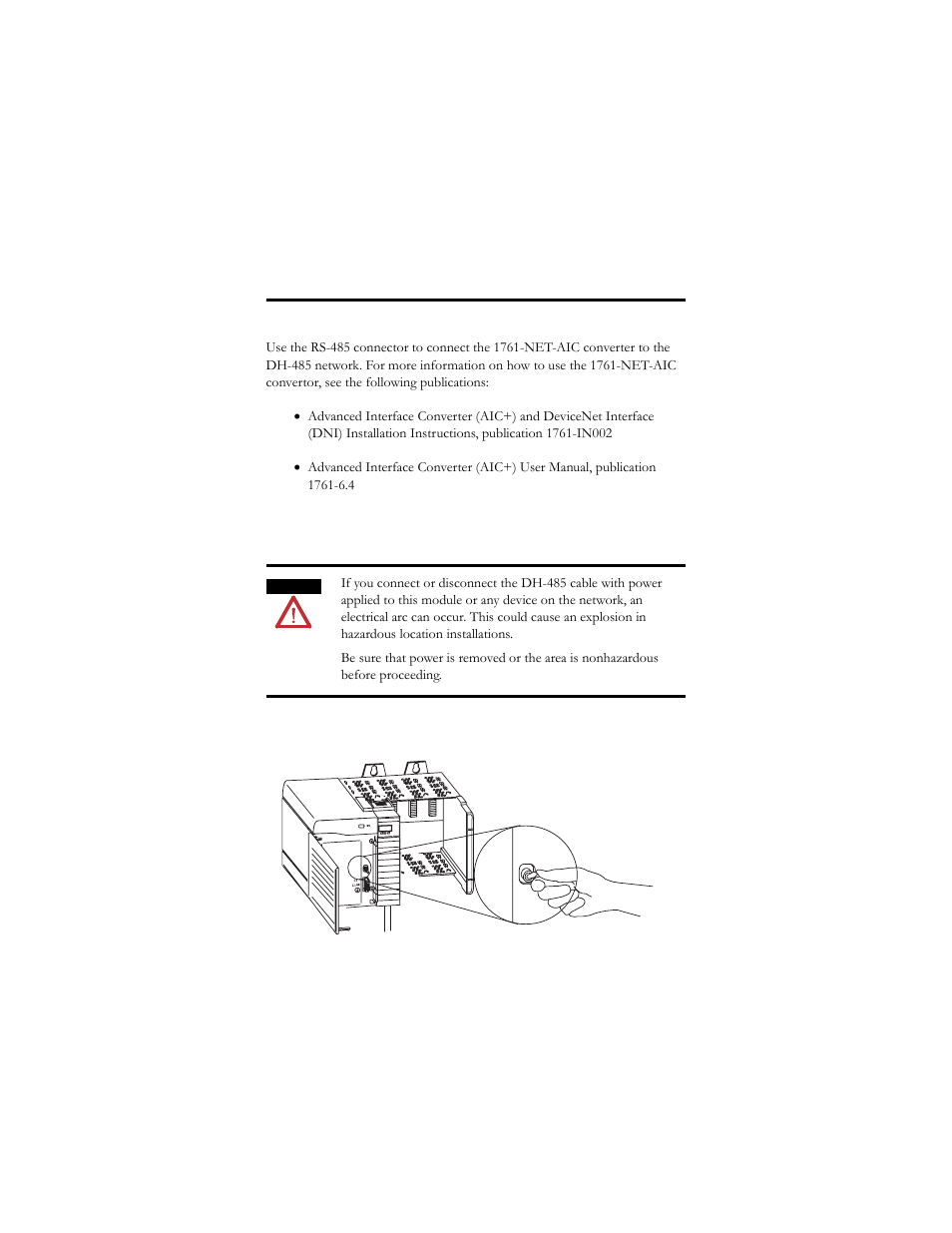 Data highway-485 communications connections, Apply chassis power | Rockwell Automation 1756-DH485 ControlLogix Data Highway 485 Module Installation Instructions User Manual | Page 14 / 24