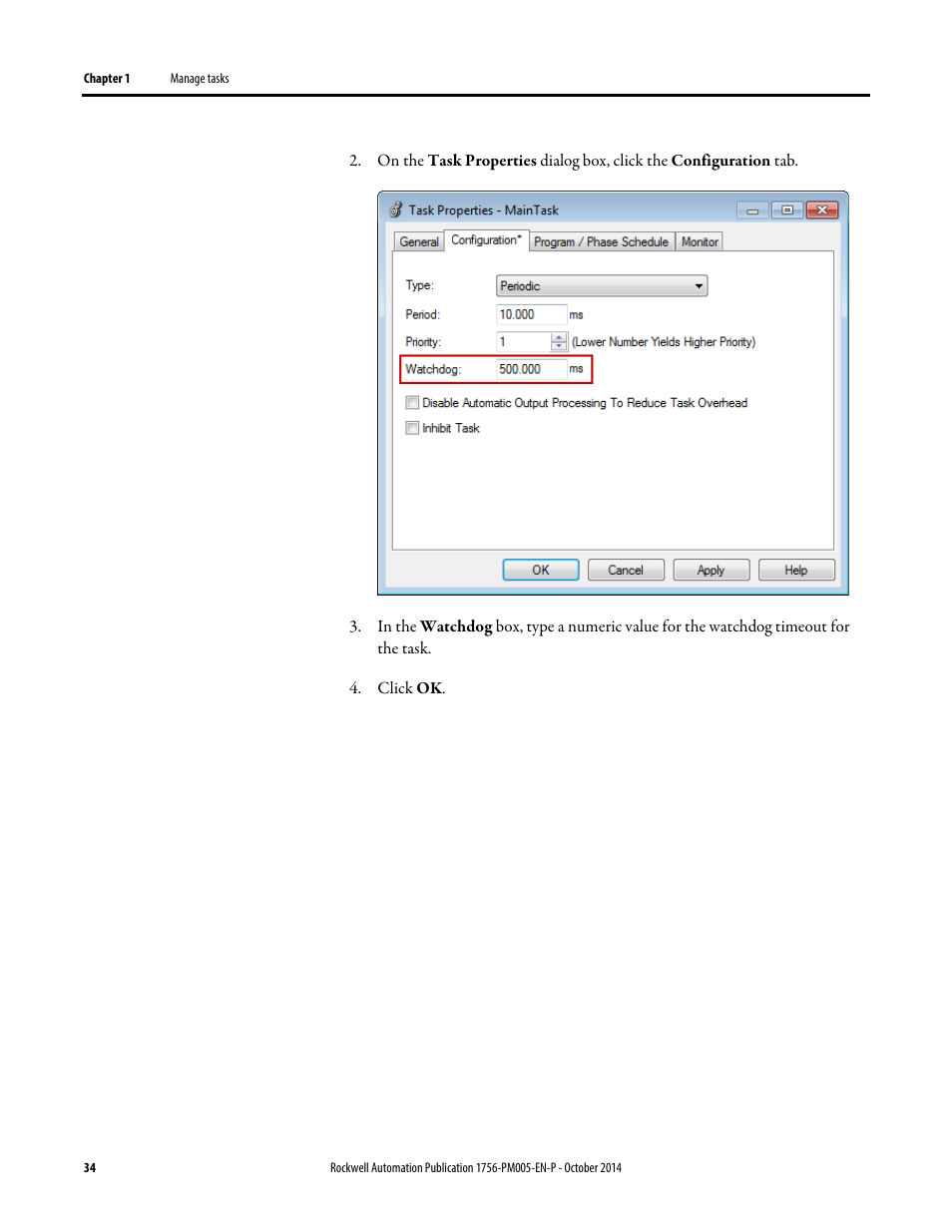Rockwell Automation Logix5000 Controllers Tasks, Programs, and Routines Programming Manual User Manual | Page 34 / 73