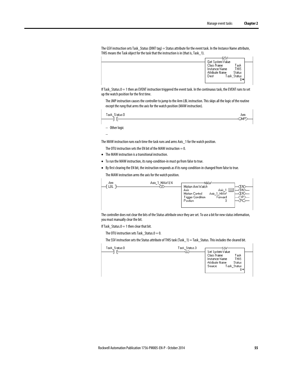 Rockwell Automation Logix5000 Controllers Tasks, Programs, and Routines Programming Manual User Manual | Page 55 / 73