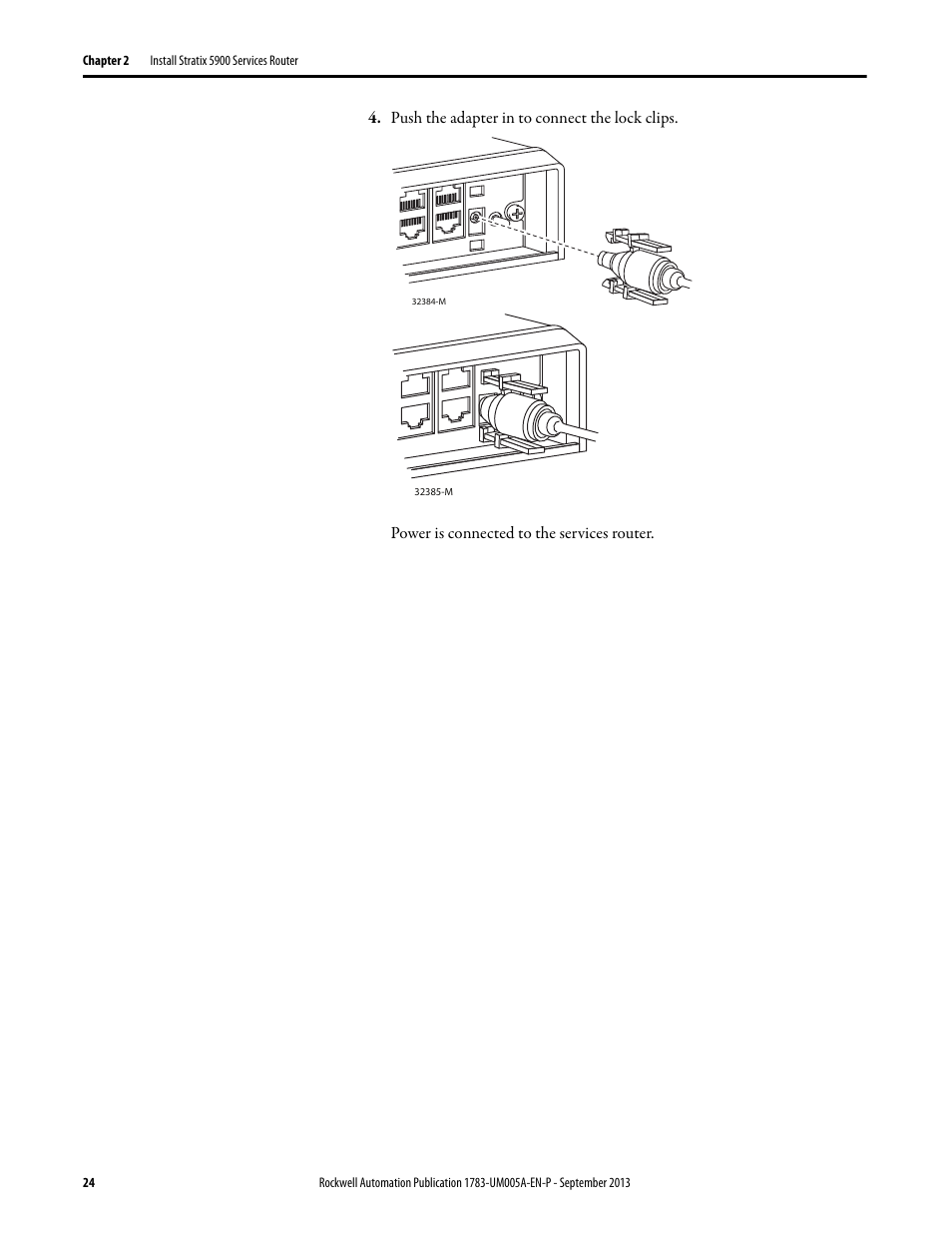 Rockwell Automation 1783-SR Stratix 5900 Services Router User Manual User Manual | Page 24 / 88