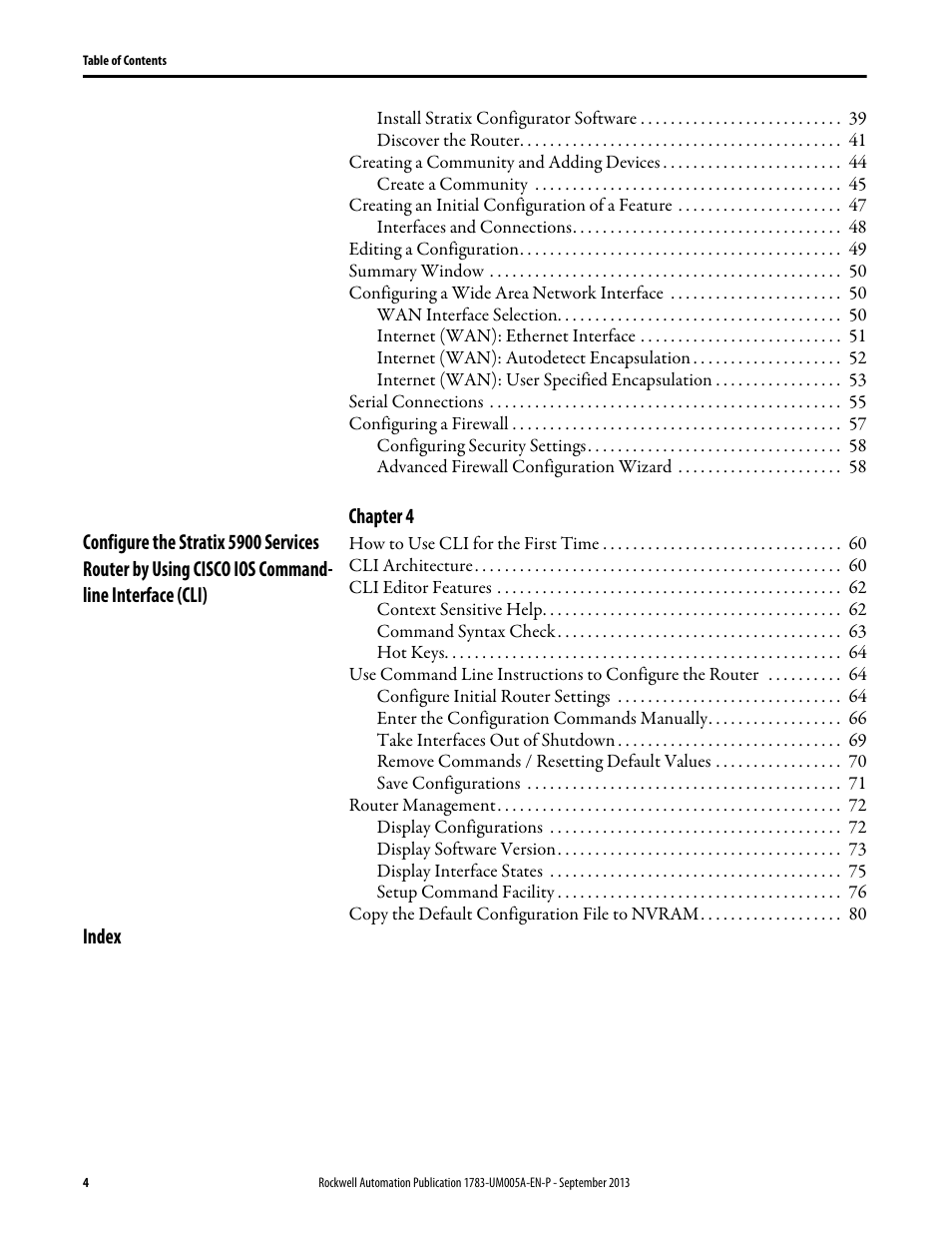 Rockwell Automation 1783-SR Stratix 5900 Services Router User Manual User Manual | Page 4 / 88