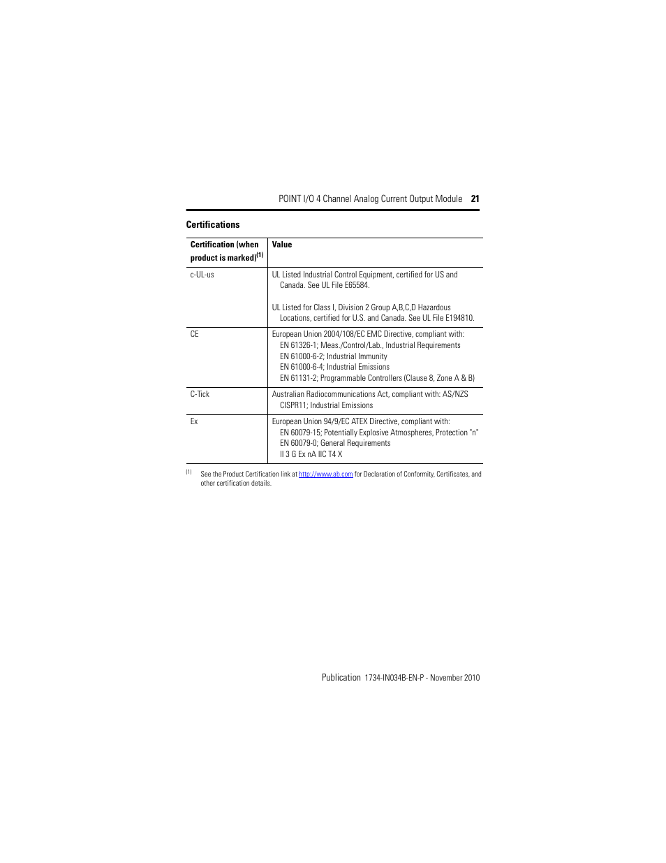 Rockwell Automation 1734-OE4C Installation Instructions User Manual | Page 21 / 24