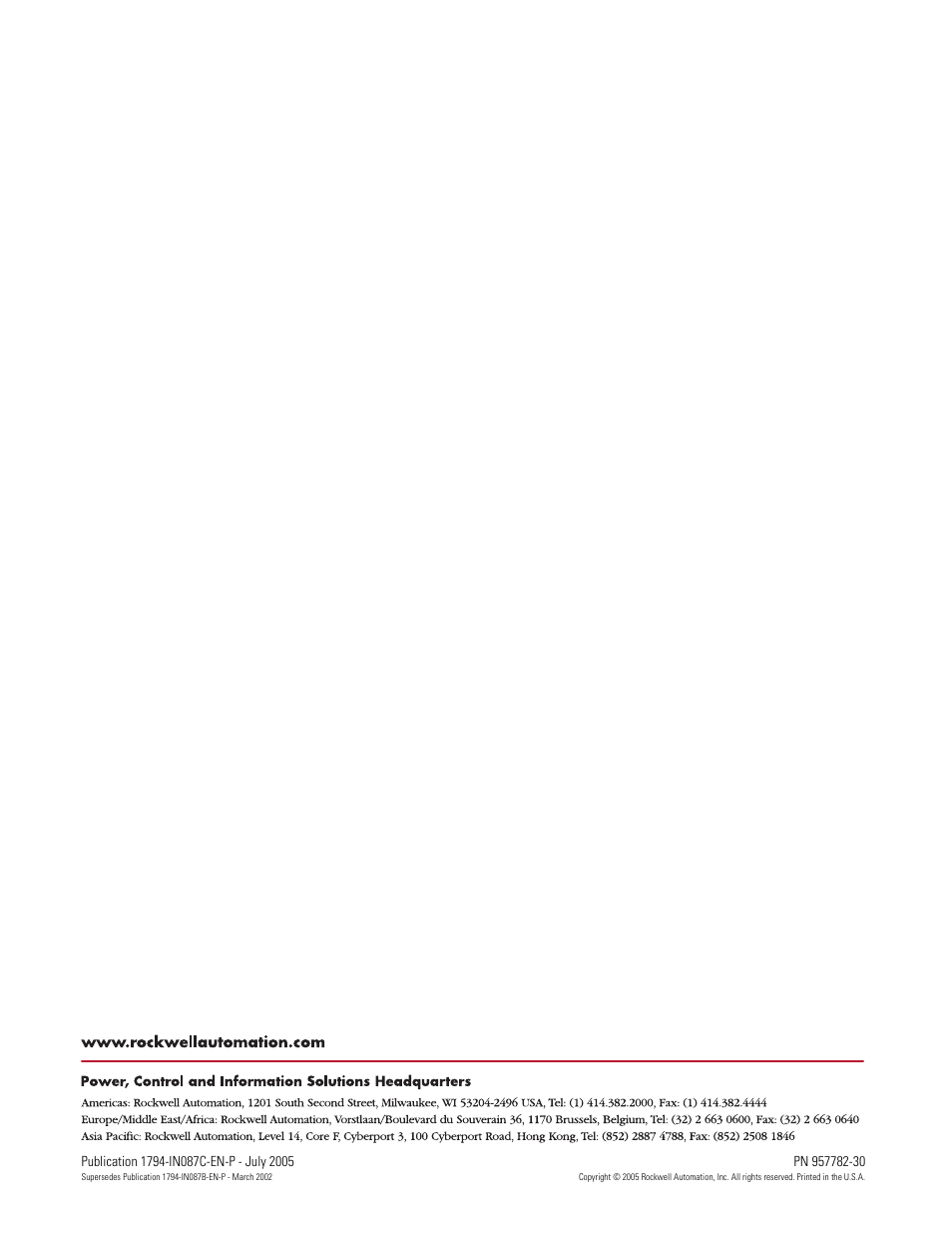 Rockwell Automation 1794-APB/B FLEX I/O PROFIBUS Adapter Module Installation Instructions User Manual | Page 6 / 6
