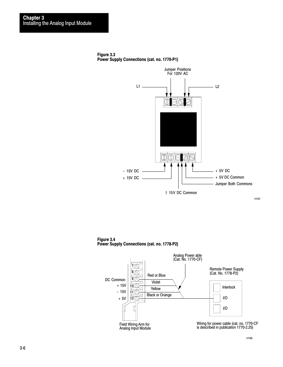 Installing the analog input module chapter 3 | Rockwell Automation 1771-IE,D17716.5.7 ANAL.INPUT MOD. User Manual | Page 16 / 46