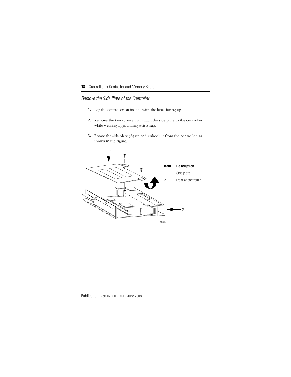 Rockwell Automation 1756-Lx_Mx ControlLogix Controller and Memory Board Installation Instructions User Manual | Page 18 / 52