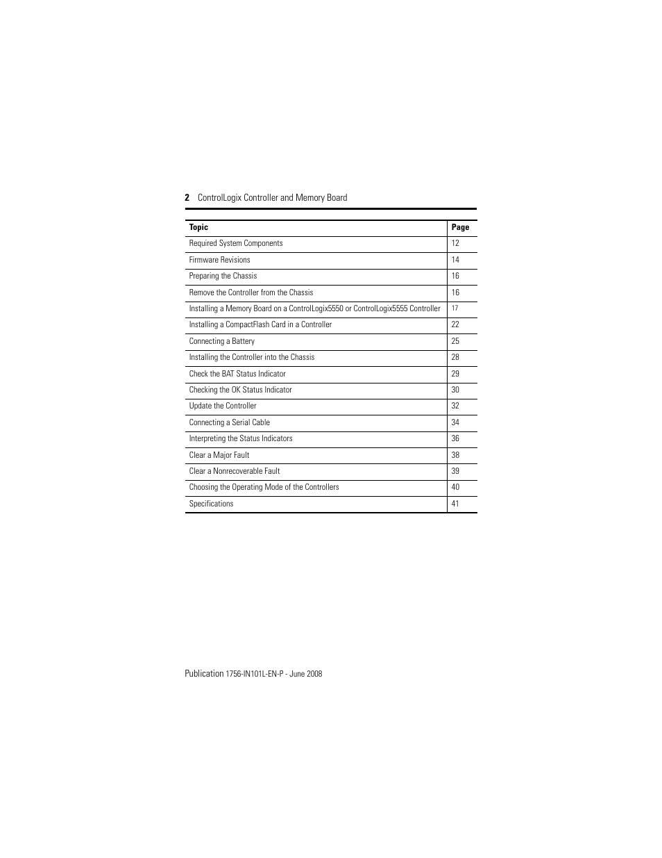 Rockwell Automation 1756-Lx_Mx ControlLogix Controller and Memory Board Installation Instructions User Manual | Page 2 / 52