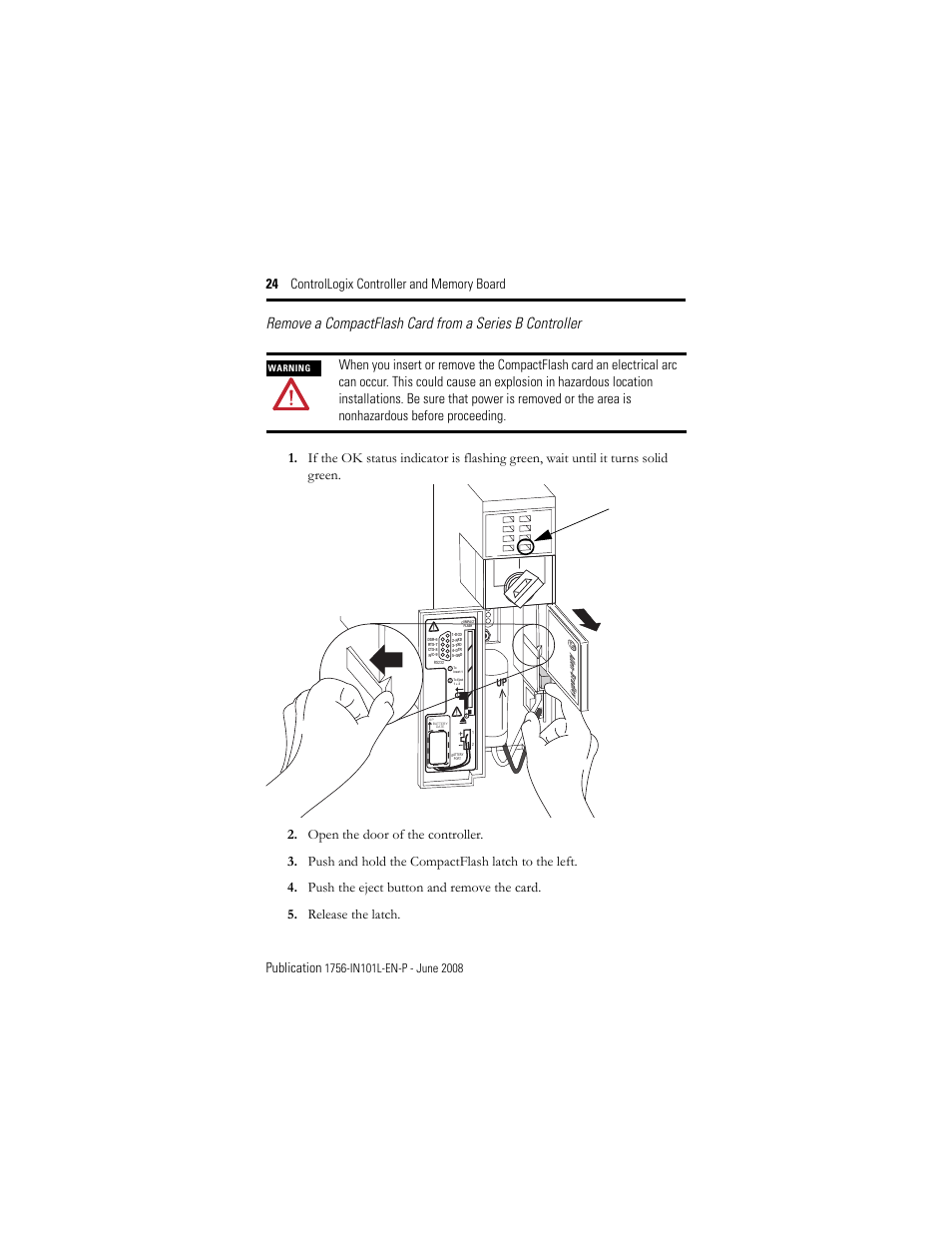 Rockwell Automation 1756-Lx_Mx ControlLogix Controller and Memory Board Installation Instructions User Manual | Page 24 / 52